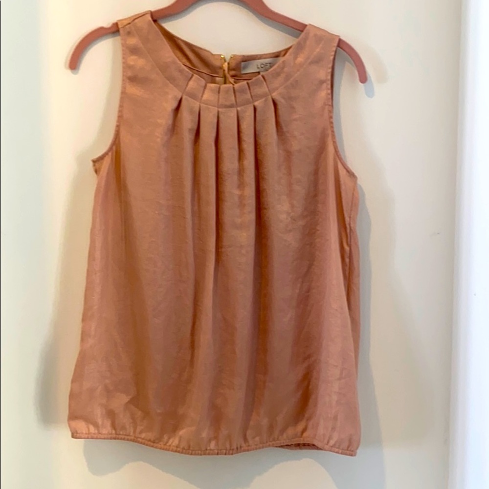 Ann Taylor Loft Shimmery Sleeveless Top